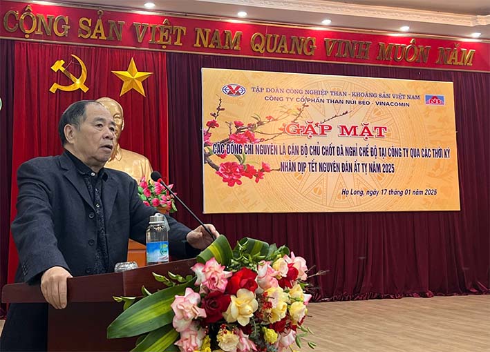 Than Núi Béo gặp mặt cán bộ chủ chốt Công ty qua các thời kỳ nhân dịp xuân Ất Tỵ 2025 Than Núi Béo gặp mặt cán bộ chủ chốt Công ty qua các thời kỳ nhân dịp xuân Ất Tỵ 2025